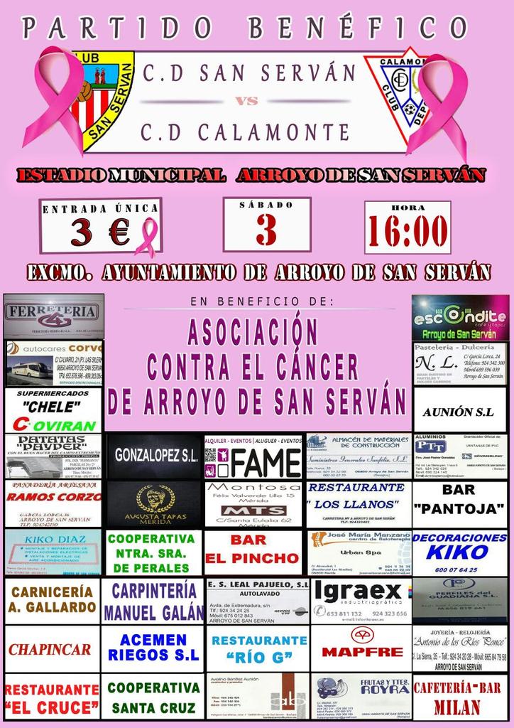 CDCalamonte2014's tweet photo. Que mejor forma de empezar el año que con un partido para apoyar una buena causa. Junto con el @CDSanServan #apoyando http://t.co/1MIMPiCzOq