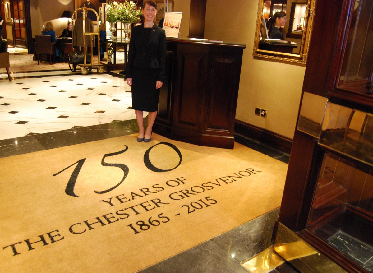 We're welcoming the #NewYear in with our new rug here in the lobby! #TCG150