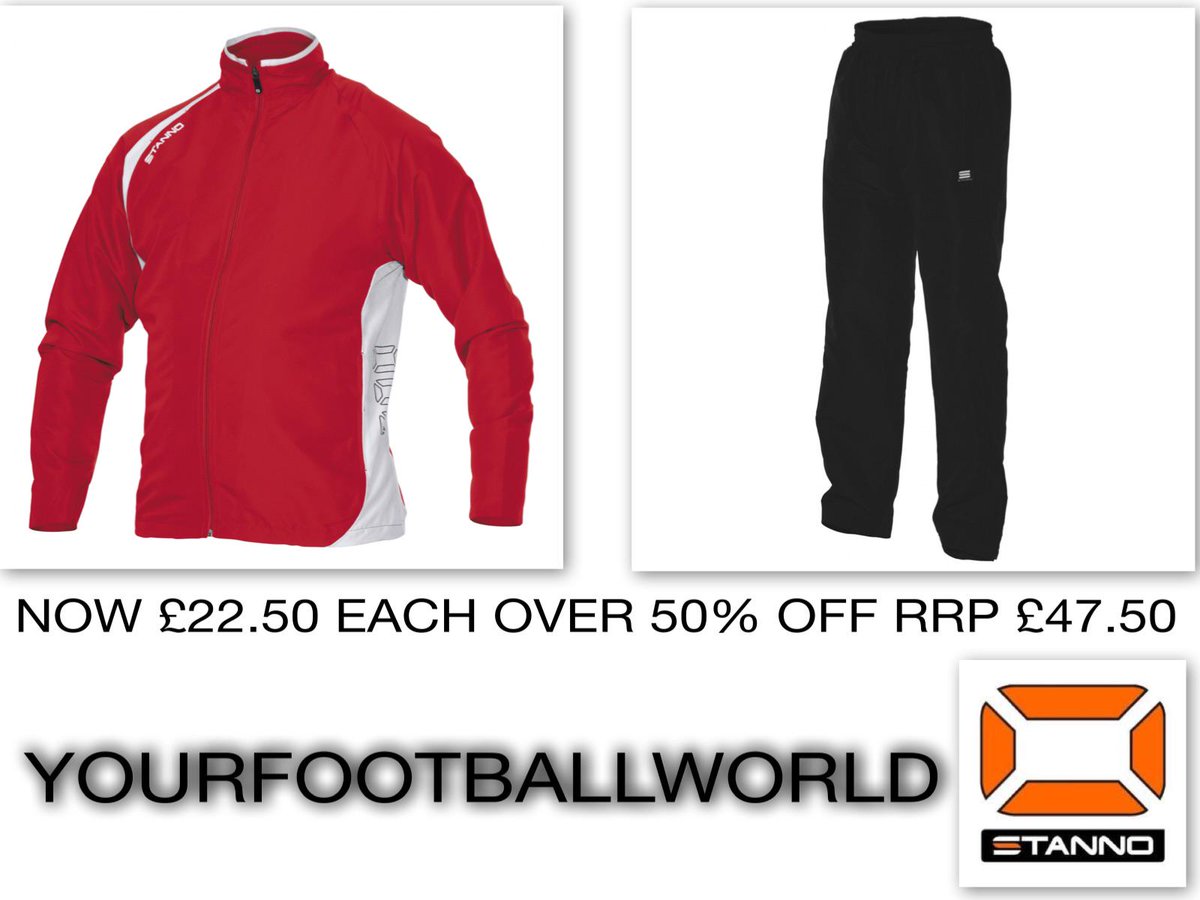 Mens Tracksuit Clearance with over 50% Off, Red Black and Green Black available.

 ebay.co.uk/itm/2617209147…