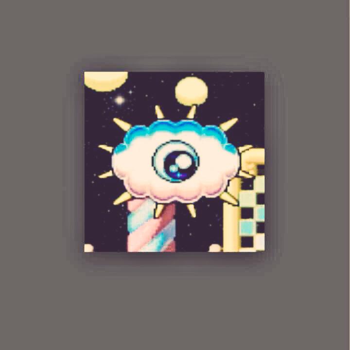 「前からやってみたかった目の中にパラダイス銀河を結構時間かけてやったのに まさにこ」|中島玲菜のイラスト