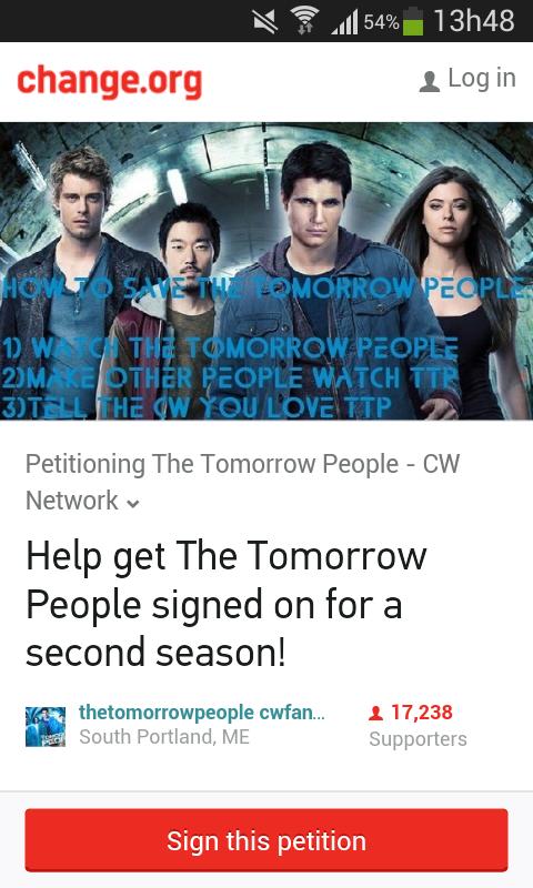 vickasg99's tweet image. Lets go people! Plz keep signing and RT! The goal is 25.000 signatures #saveTTP #TTPseason2 change.org/p/the-tomorrow…