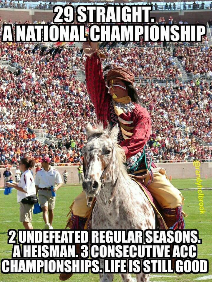 emily_tap's tweet photo. I guess the streak had to end eventually... Always proud to be a Seminole #GoNoles http://t.co/XvkMcf2l7l