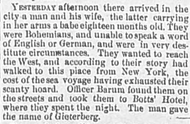 wheelinghistory's tweet photo. Bohemian family arrives in Wheeling trying to head west - The Wheeling Daily Intelligencer, January 02, 1882 http://t.co/HysAj6RcJH