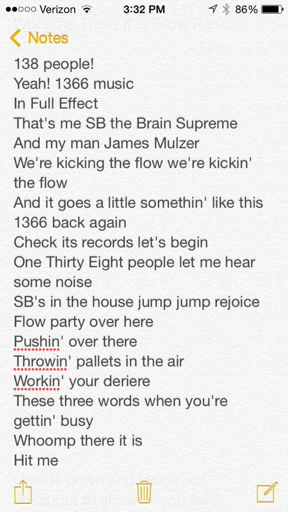 SethBuell81's tweet photo. #whoompthereitis #flowremix #tagteam #1366isinthemix #90smusic #Jameswasababywhenthissongcameout http://t.co/gb6OZ9yTi5
