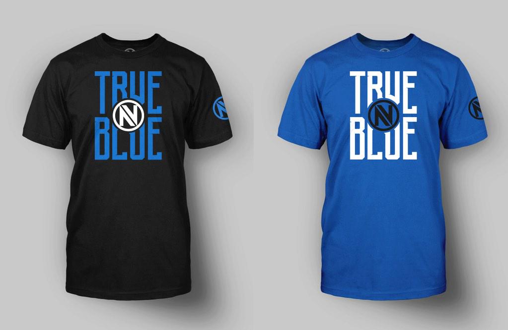 Envy's tweet photo. We're getting ready to print the first #TrueBlue Envy T-Shirts. We'll giveaway a couple! RT and follow to win one! http://t.co/gtSvsAo3xr