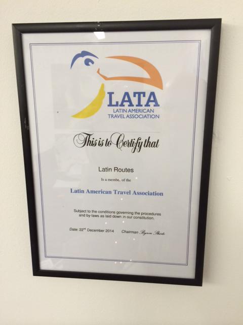 latinroutes's tweet photo. @latauk #latamember certificate now proudly sitting on the wall next to @MartinJ_LR desk http://t.co/HAiGQiSOLL