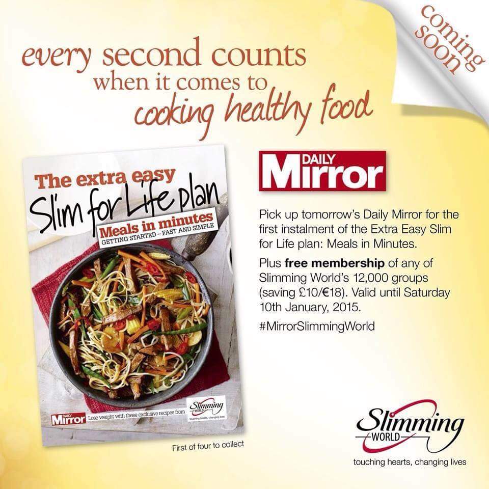 SlimWithVicky's tweet image. #NewYearNewMe @SlimmingWorld Bloxwich every Tuesday. Fab offer in 2moro's @DailyMirror