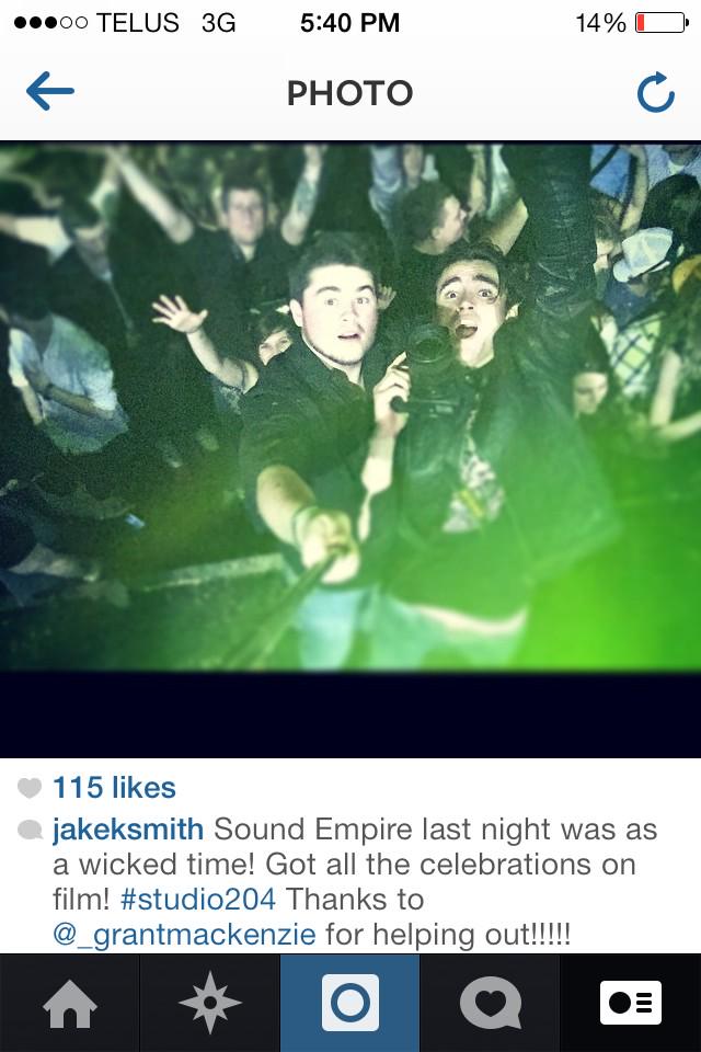 _GrantMacKenzie's tweet photo. The good times party in ad filmin for @PierceFulton with @jakeksmith http://t.co/cCMSxlUBp3