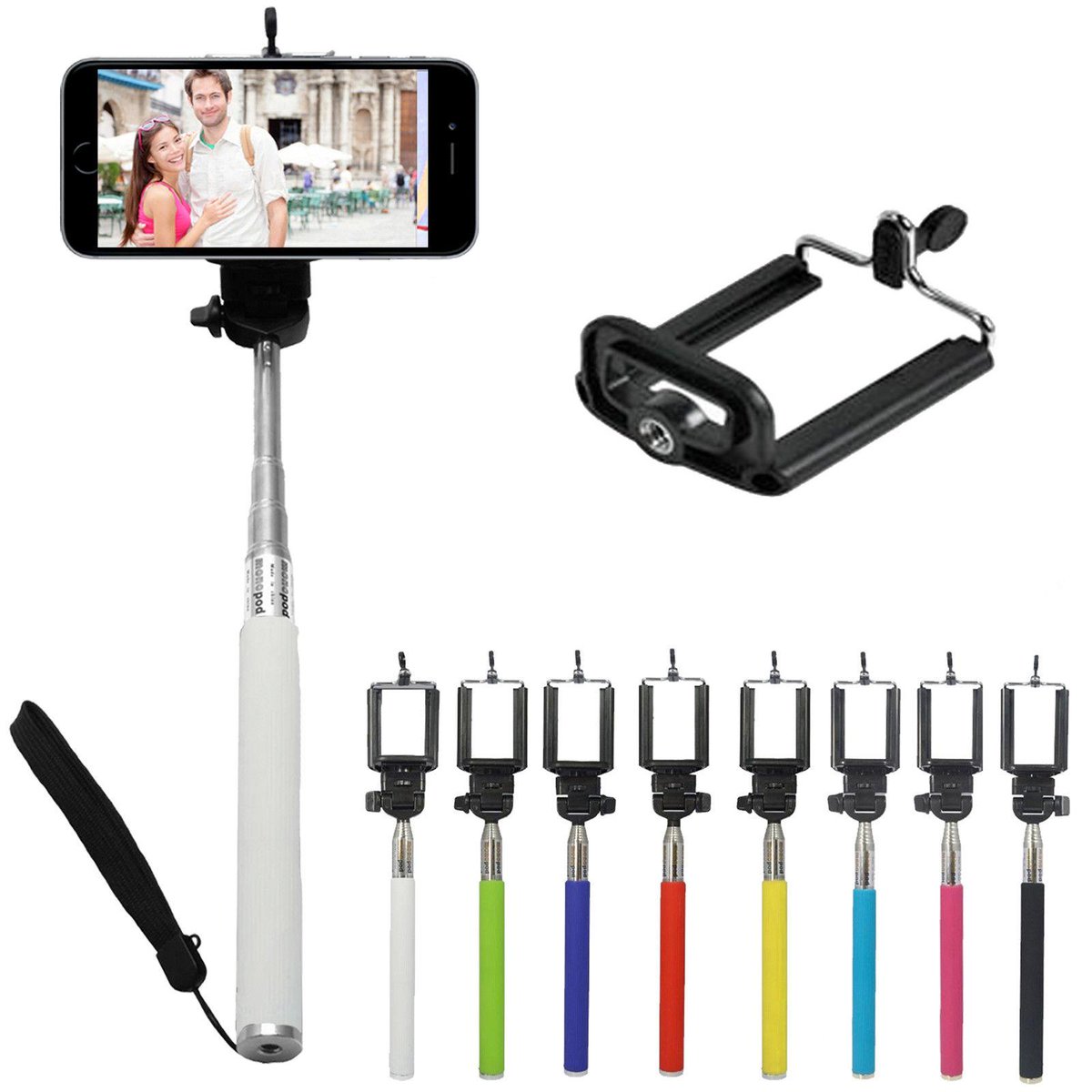 ThatGiftSite's tweet photo. #SelfieStick back in stock 10th Jan. Just £11.95 with Free Delivery. Available in black and white. http://t.co/pTwV0bxfSI
