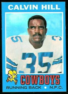 Happy Birthday Calvin Hill! Not sure why he is so pissed off in this picture, but he had a good NFL career. 