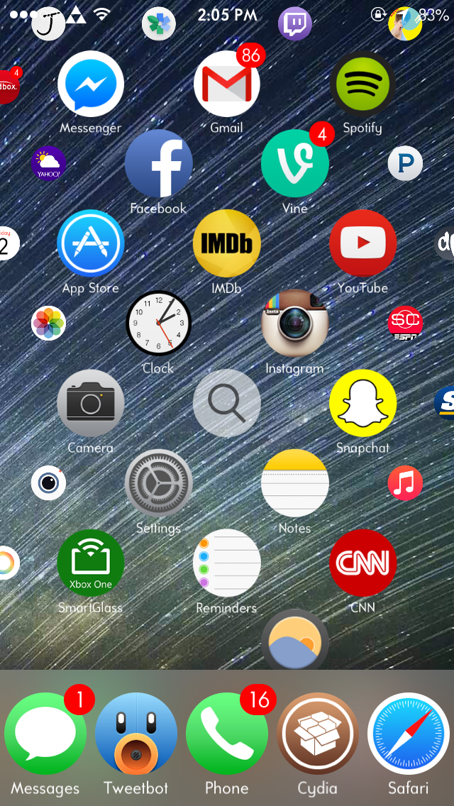 AechTheHero's tweet photo. @RLBANKZ Aeternum makes your phone resemble the upcoming iWatch UI http://t.co/utAJ2SqVLm