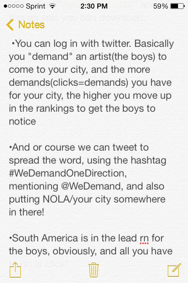 paynepxrfection's tweet photo. 🚨DEMAND🚨 #WeDemandOnedirection #OTRATOSOUTHUSA 
RTs don't count!You have to go to the website!
http://t.co/VxfbU9rE5l http://t.co/mhQIg86Qa4