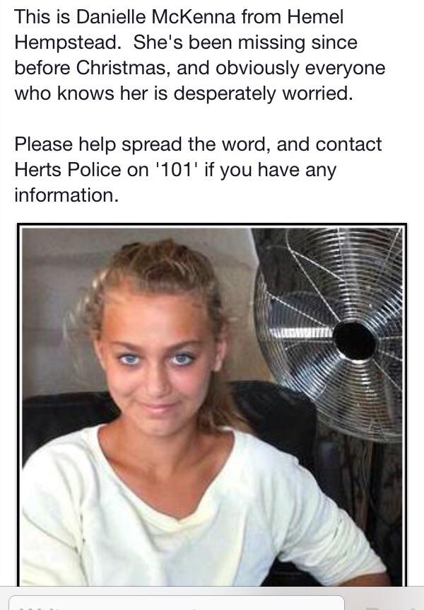 MISSING PERSON 
Please RT