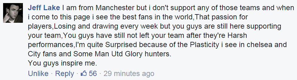 LFCTS's tweet photo. A comment on our fb page http://t.co/V5C4DR6FzX