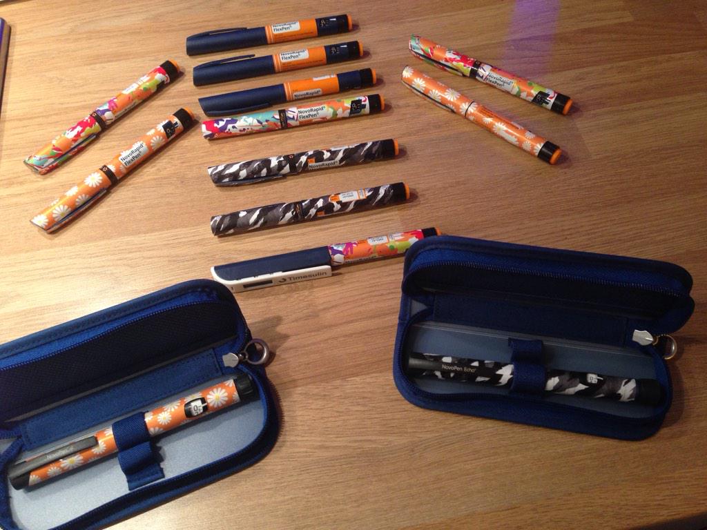 PenTrim's tweet photo. Look at all these cool pens! Wish yours was like this? RT and follow for a chance to win #type1 #jdrf #diabetes #T1D http://t.co/ocoQWY9OBu