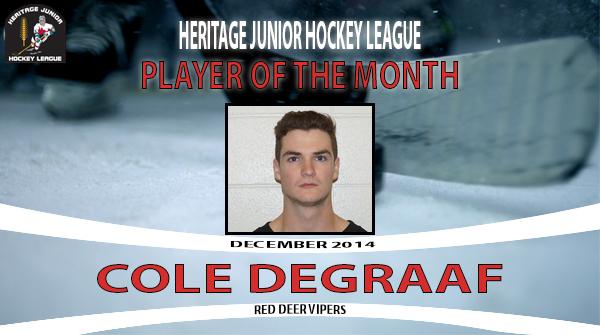 TheHJHL's tweet photo. Cole deGraaf of the @RedDeerVipers has been named the HJHL Player of the Month!
DETAILS: http://t.co/TWSgidYwTp http://t.co/RU9isSPyvY