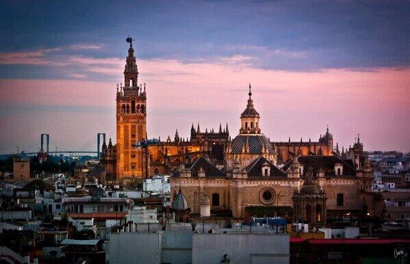_Paisajes_'s tweet photo. Preciosa Sevilla al atardecer. http://t.co/ST5gCCRVfO