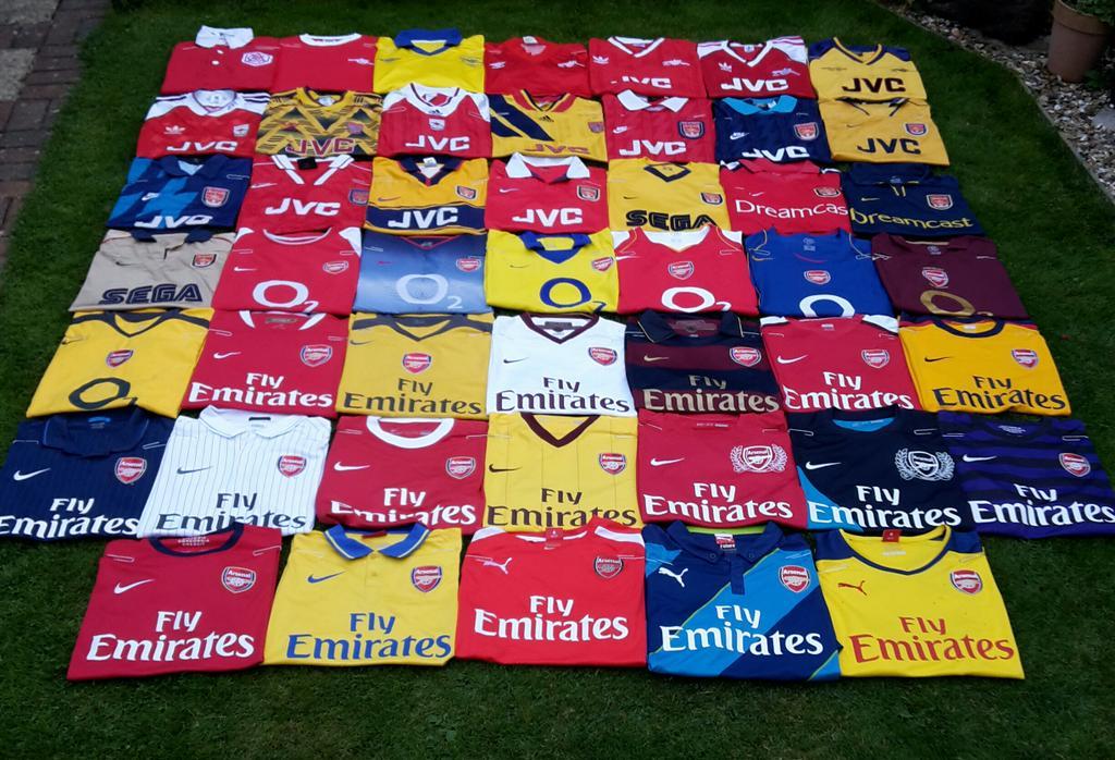 Beauty. “<a href="/davidhickman14/">The Arsenal</a>: What an amazing Arsenal shirt collection #AFC ”