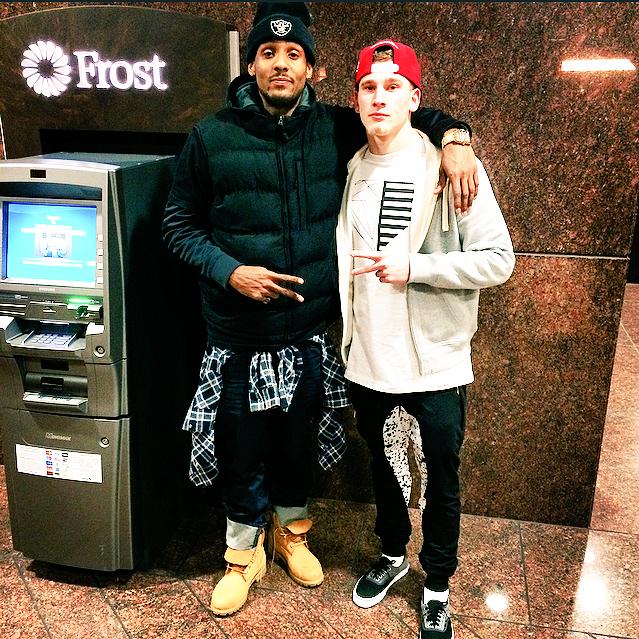 GeezyGoinHam's tweet photo. #FirstPicOf2015 with my boy A ๐ต๐ฃ #AustinTx #Downtown #MyCity #Frost @austinpickens6 http://t.co/CViYkHp4GH