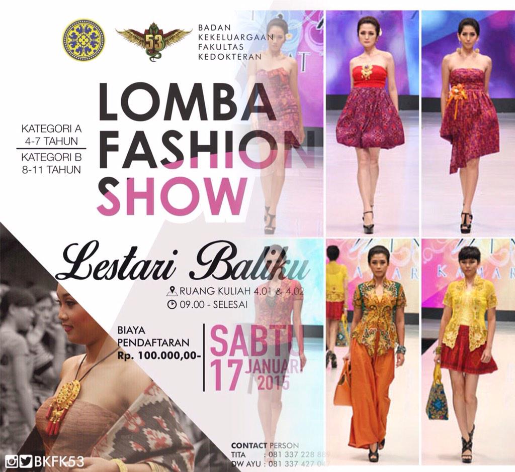 DewayuAmi's tweet photo. BKFK53- IN HARMONIA CULTURAE DIMENSIA present Lomba Fashion Show! For more info, visit our page on @bkfk53 💃 http://t.co/xETOfPf1Nn