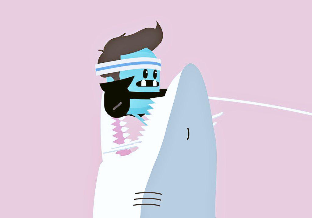 BurgerKingDF's tweet photo. Looks like I haven’t jumped the shark just yet #dumbways2 http://t.co/YVSouxsosR http://t.co/P6Zg3HpWzA