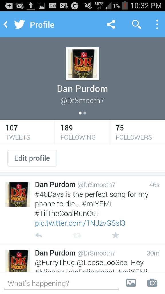 DrSmooth7's tweet image. #ImDoingItWrong #miYEMi