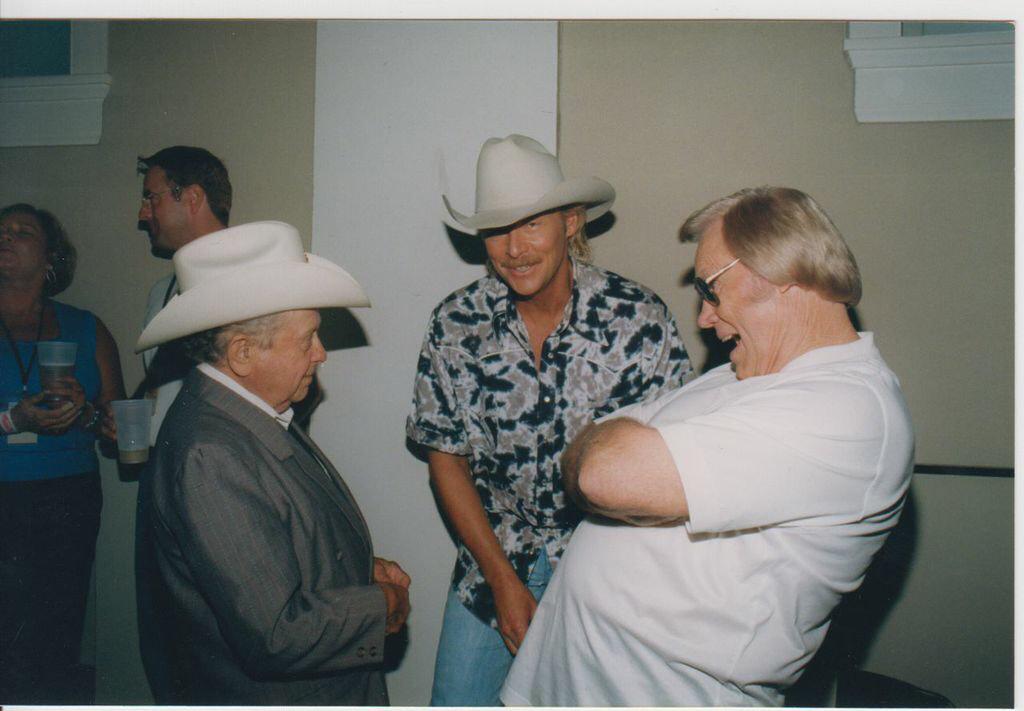 We know y'all are "pickin & grinnin" in Heaven tonight. RIP Little Jimmy Dickens.