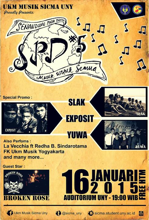 Gig lagi di pertengahan bulan ini, Your presence is the biggest appreciate for us ;) it's free ! Monggo ...