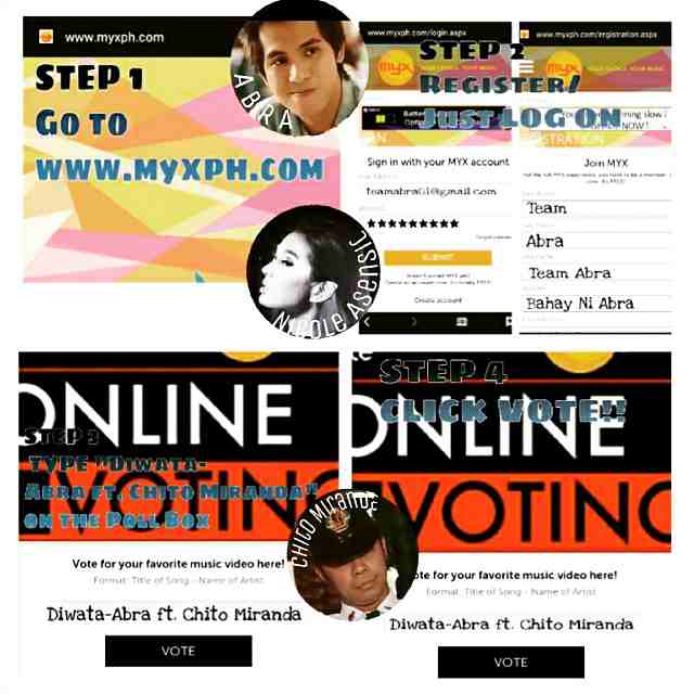 Team_ABRA's tweet photo. Power VOTE #DIWATA on http://t.co/0wkqzbUQgU 
see the picture how to vote!! #ARTIFICE #MandMFilms #suporTA #AbraAlbum http://t.co/rJi9H1KEcU