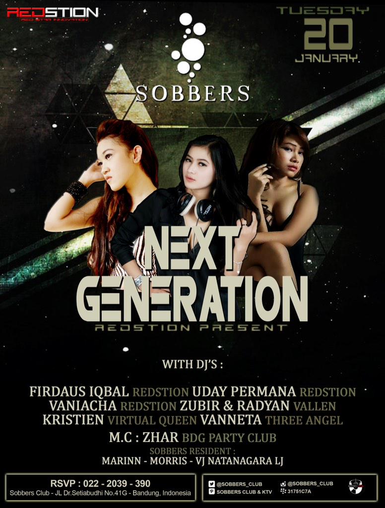 Jan'20th NEXT GENERATION <a href="/SOBBERS_CLUB/">Sob</a> w/ @Fir_iqbal <a href="/Vaniachaa/">Sisca vania</a> @Zubir_Vallen <a href="/mahharani/">kristien Maharani</a> <a href="/FDJ_Vanneta/">Vanneta Gisella</a> <a href="/ZharBPC/">zHaЯ BPC</a> "