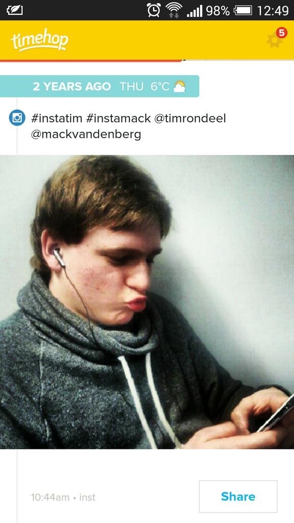 Ceeelien's tweet photo. @timrondeel Iedere dag ben jij weer er. Ongelooflijk. http://t.co/psy0HHudYI