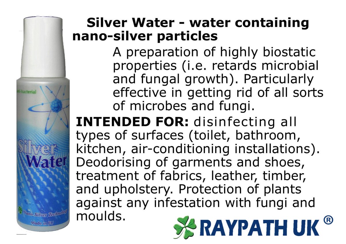 RaypathUK's tweet image. Silver Water - water containing nano-silver particles.
raypathuk.co.uk