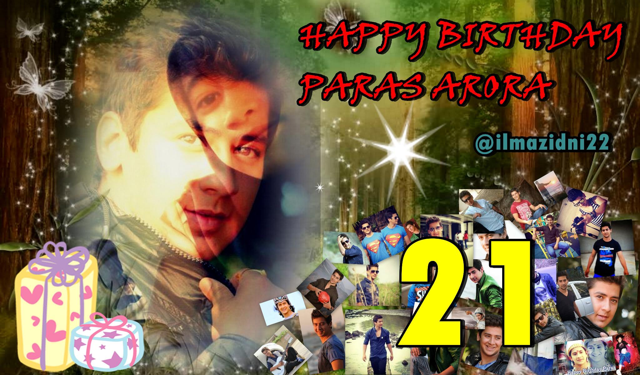 Happy birthday paras arora   