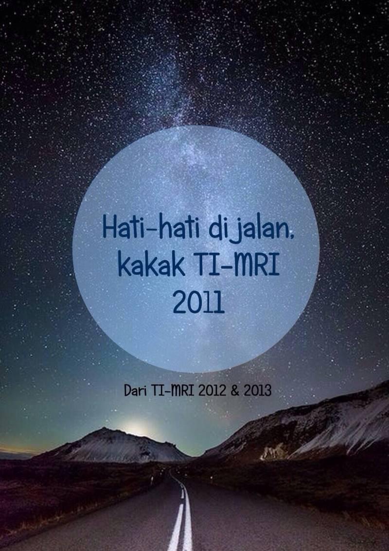 Selamat kulker, kakaaakk <a href="/mti2011/">TI-MRI ITB 2011</a> ! Semoga kulkernya menyenangkan! Jgn lupa oleh-oleh ya ehehe :")