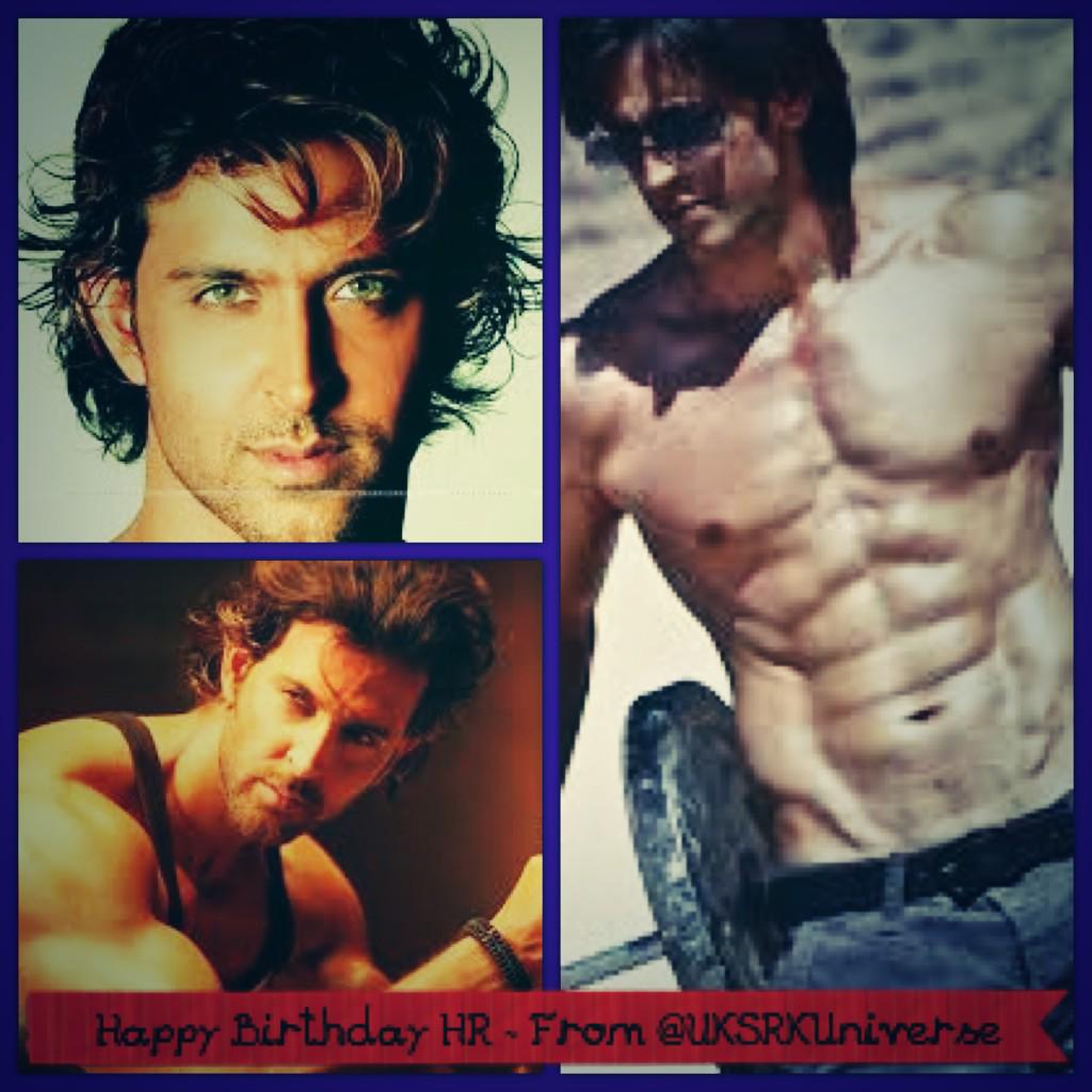 Here\s wishing Hrithik Roshan a very happy birthday! Lots of love and best wishes from the Universe of UK SRKians. 