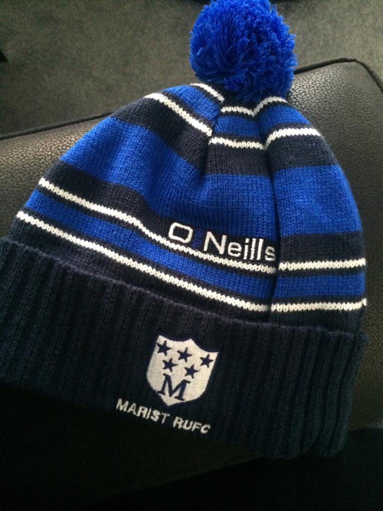 MaristRUFC's tweet photo. Get in touch with @jackbotham20 or @caseyhultum for our new #MaristRUFC #BobbleHats £10! http://t.co/VII5nL9E4q