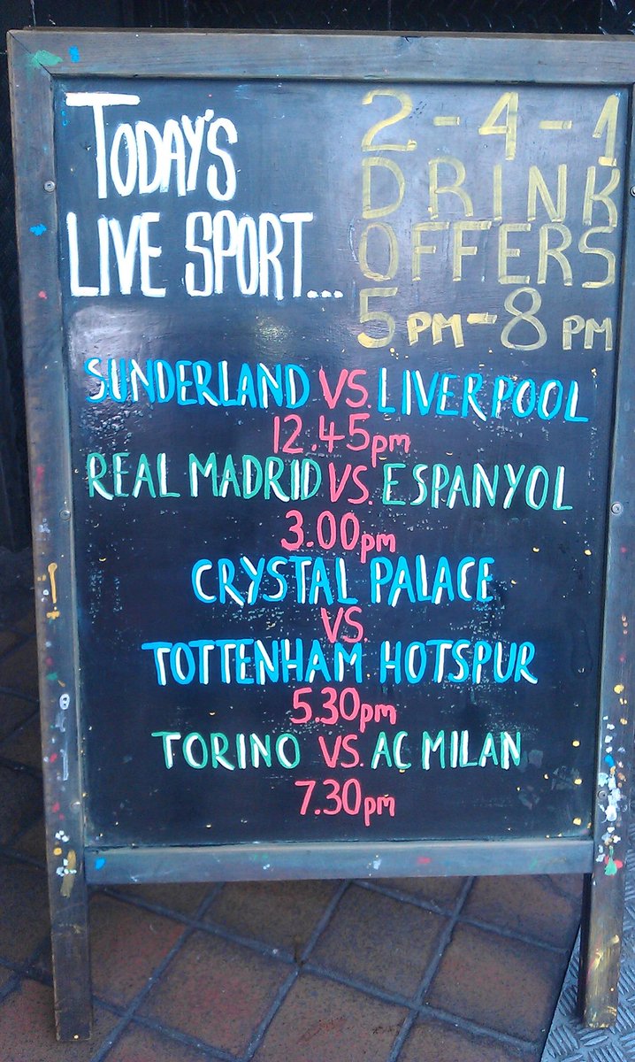 Come and embrace the football today on any one of our 13 screens.