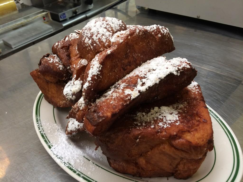 Kaufman's brunch starts at 9am today. Come enjoy our colossal French toast.