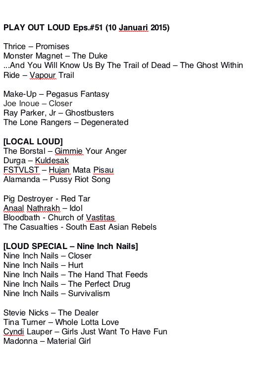 pelorrian's tweet photo. Playlist Eps.51 #PlayOutLoud on @975PLAYFM jam9-11malam ini. Stream via http://t.co/MALR2niUDl http://t.co/pjzkqThQYy
