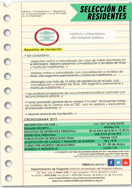 HIBADocencia's tweet photo. ¿Estas pensando en Residencias Médicas? + INFO en:  http://t.co/bZ0P4hCtS5  #R&amp;B2015 http://t.co/RxZOVZpvin