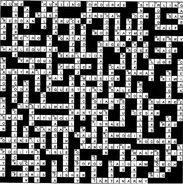 The irish times crossword