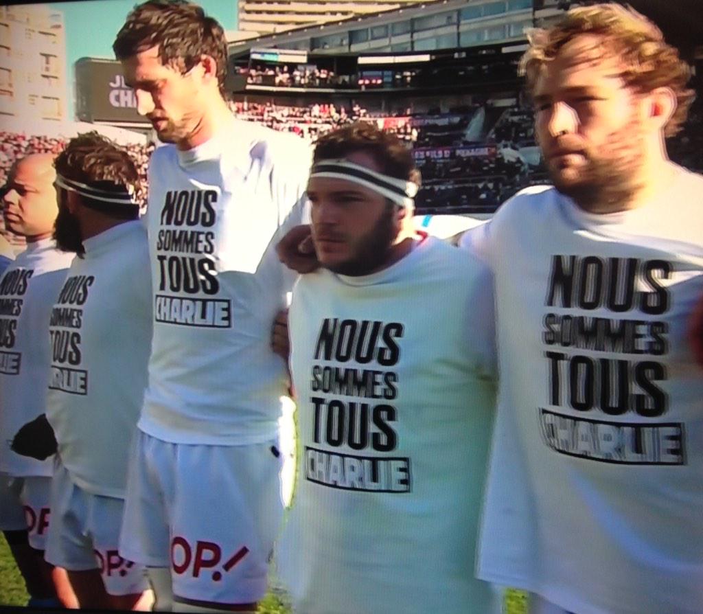 Le RC Toulon et le Racing Métro 92 ont observé une minute d'applaudissement au Stade Mayol ce week-end.