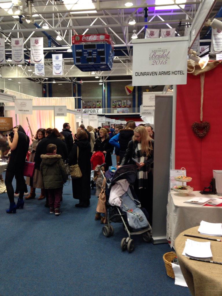 #midwestbridalexhibition Getting busy here now #LimerickAndProud