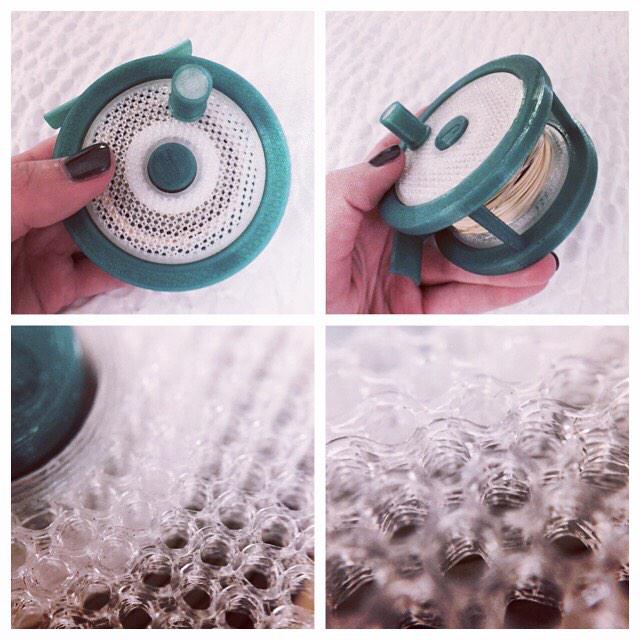 FlyFishJen's tweet image. A close look at the 3D printed layers and weave - unreal!! Made be @EclecticAngler #flyfishing #clickandpawl