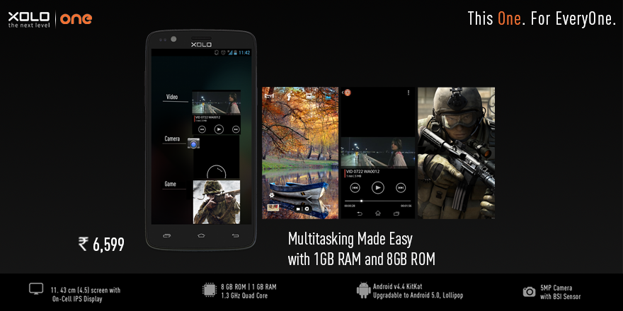 MyXOLO's tweet photo. Switch between your favourite apps in a flash. XOLO One #ThisOneForEveryOne http://t.co/Rj7b6Q9a1q