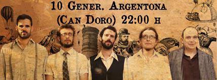 La Colònia en concert! Dissabte 10 de gener actuarem a l'Espai Can Doro d' #Argentona (22.00 h.). Ens hi acompanyeu?