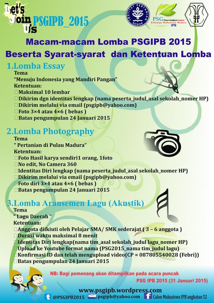 Gasisma20's tweet photo. lomba psgipb2015 http://t.co/jFGQb7yxCf