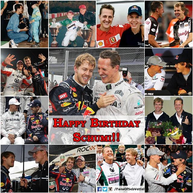 Happy birthday Michael Schumacher. Feliz aniversário Michael Schumacher.  