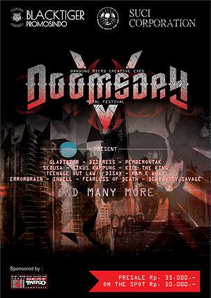 Line up sementara DOOMSDAY#5
Bandung Micro Creative Expo
Metal Festival 2015 \m/ enjoyyyy