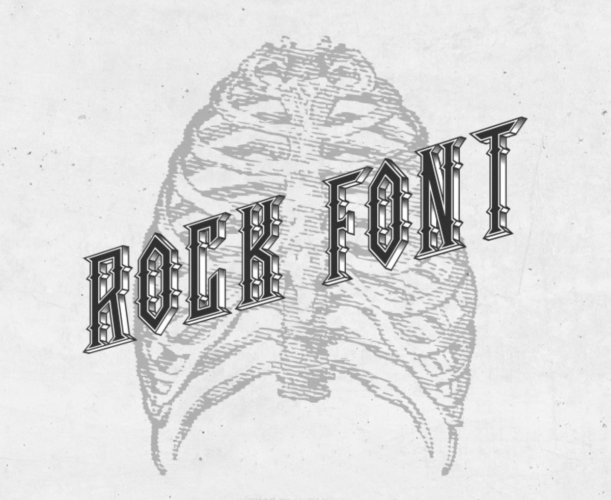 FreeTypography's tweet image. Rock on with the Rock font freetypography.com/2014/12/05/fre… #free #freefont #freetypo #typography #freetrypography #font